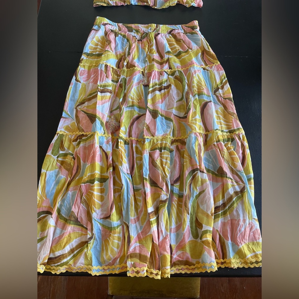 Floral Ruffle Two-Piece Skirt Set - Multicolor - Picture 7 of 16